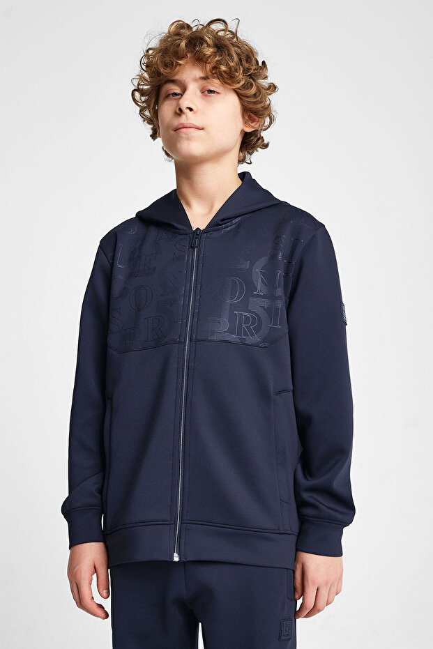 Children's Zippered Hooded Sweatshirt 25N-3135