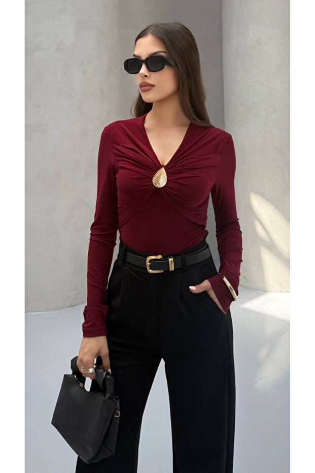 DAMLA AKSESUARLI BLUZ - 4