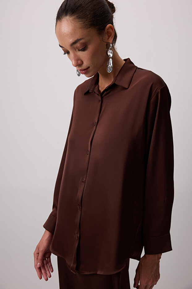 Basic Satin Shirt - 4