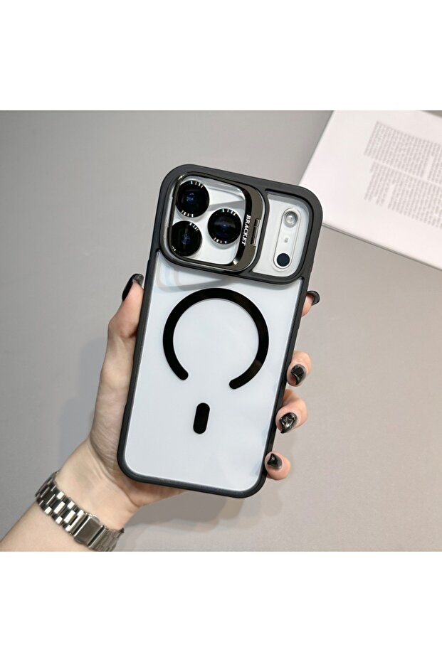 iPhone 13 Pro Max – Premium LuxMag Kapak | Şeffaf Şıklık ve Güçlü Manyetik Tutunma - 6