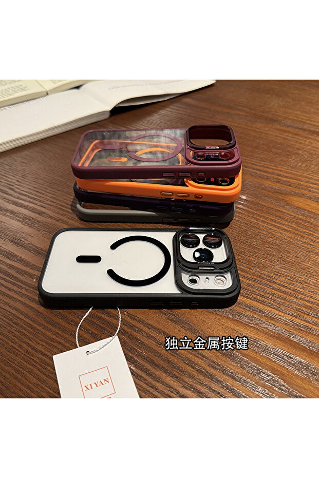 iPhone 13 Pro Max – Premium LuxMag Kapak | Şeffaf Şıklık ve Güçlü Manyetik Tutunma - 4
