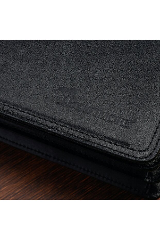 Men's leather briefcase premium document folder - 6