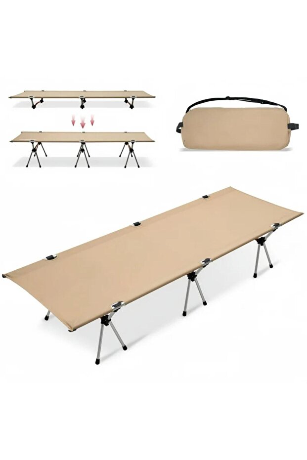 Folding Camping Cot – Extra Wide, Heavy-Duty, Portable Cot with Carry Bag for Camp, Office, Home