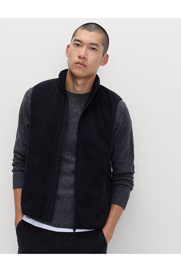 Fermuarlı Polar Yelek - 2