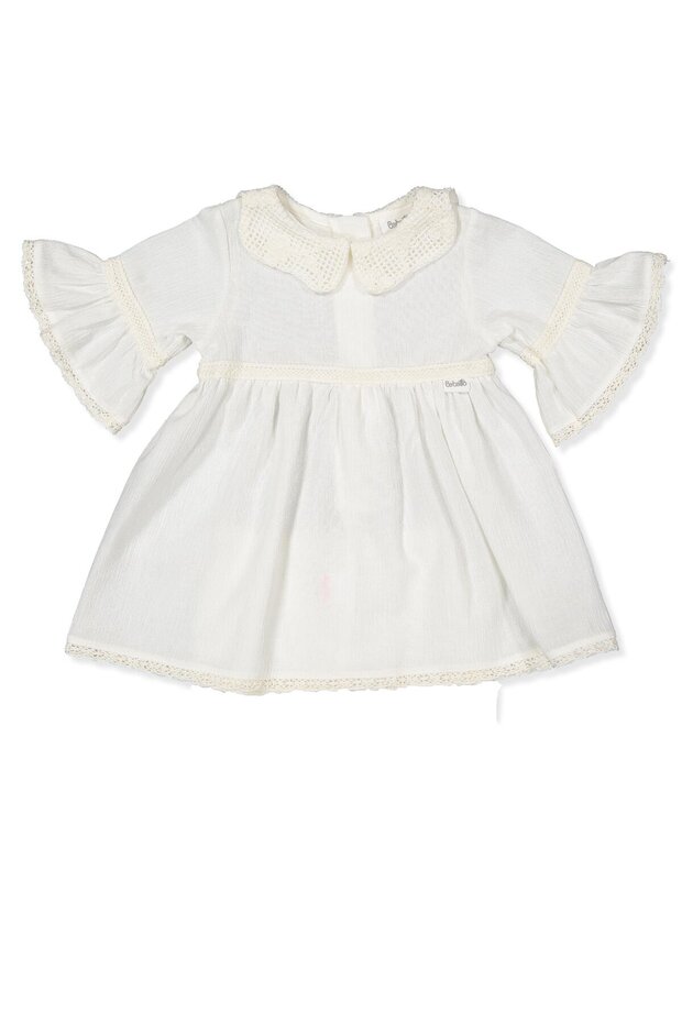 Woven Dress (Crinkle) Ecru