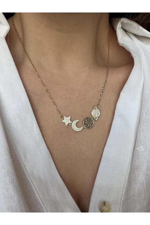 Çelik Gezegen Kolye - 1