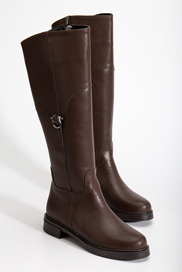 Women's Boots with Metal Accessory Detail