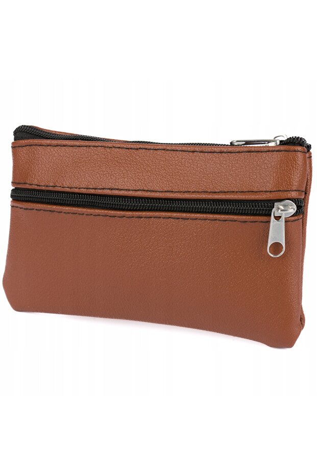 KEY CASE large two-compartment key case flat long spacious wallet - 1