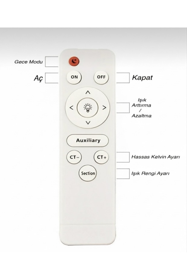 LARA İKİLİ LEDLİ 3 REKNLİ KUMANDALI - 4