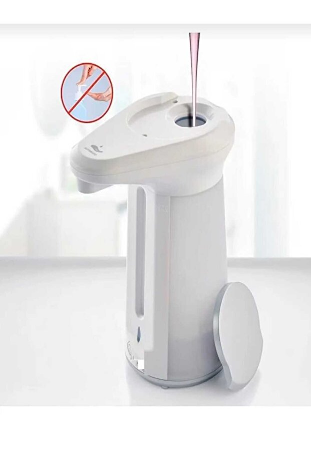 Sensörlü Sabunluk Pilli Led Işık Hareket Sensörlü Pilli Sabunluk Deterjanlık Dezenfektan - 6