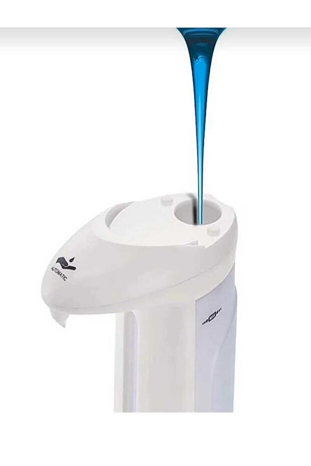 Sensörlü Sabunluk Pilli Led Işık Hareket Sensörlü Pilli Sabunluk Deterjanlık Dezenfektan - 5