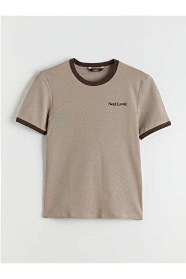 Plus New Season Crew Neck Printed Combed Cotton Men's T-Shirt