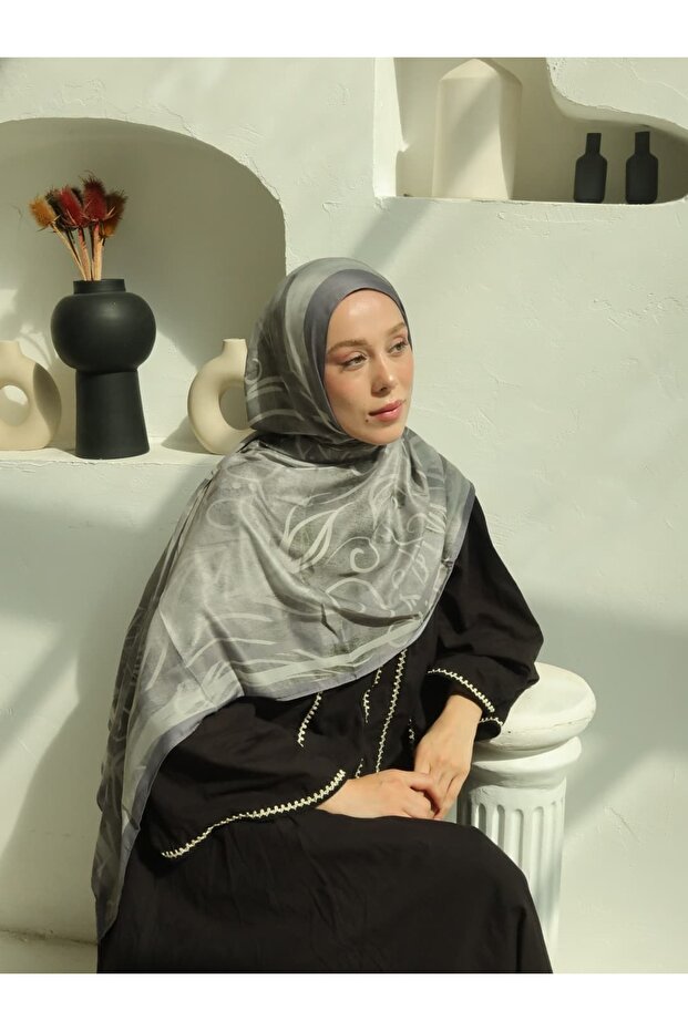 Pietra Desen Pamuk Şal - 3