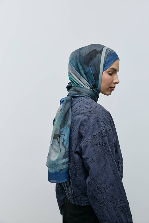 شال من الخيزران بنمط طبيعي - 3