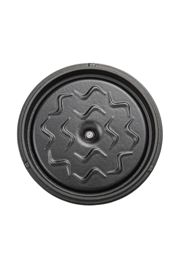 وعاء دائري مقاس 24 سم باللون البرتقالي المتدرج - 5