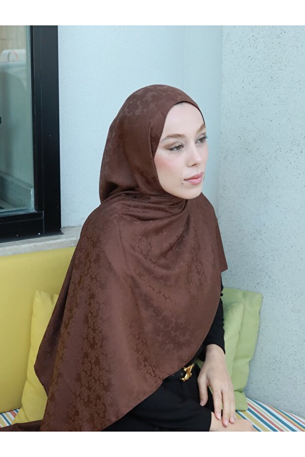 Silky Jacquard Series Amber Pattern Shawl