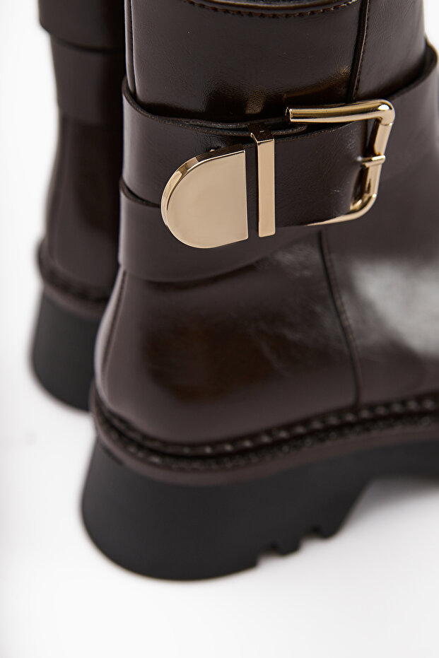 Cristin Kahve Yüksek Tabanlı Kadın Bot - 5