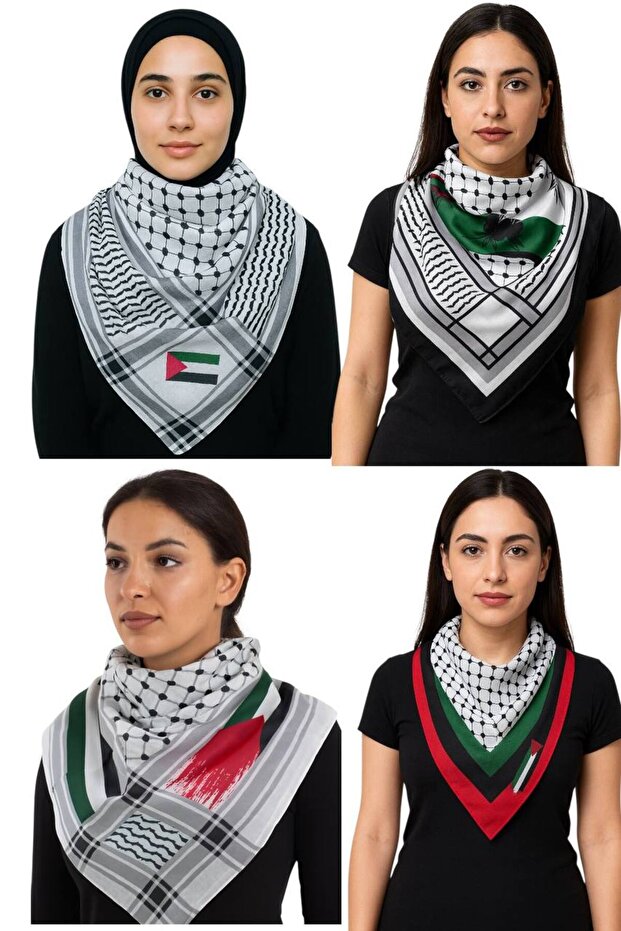 4 Pieces of 100/100 Santa Palestine Flag