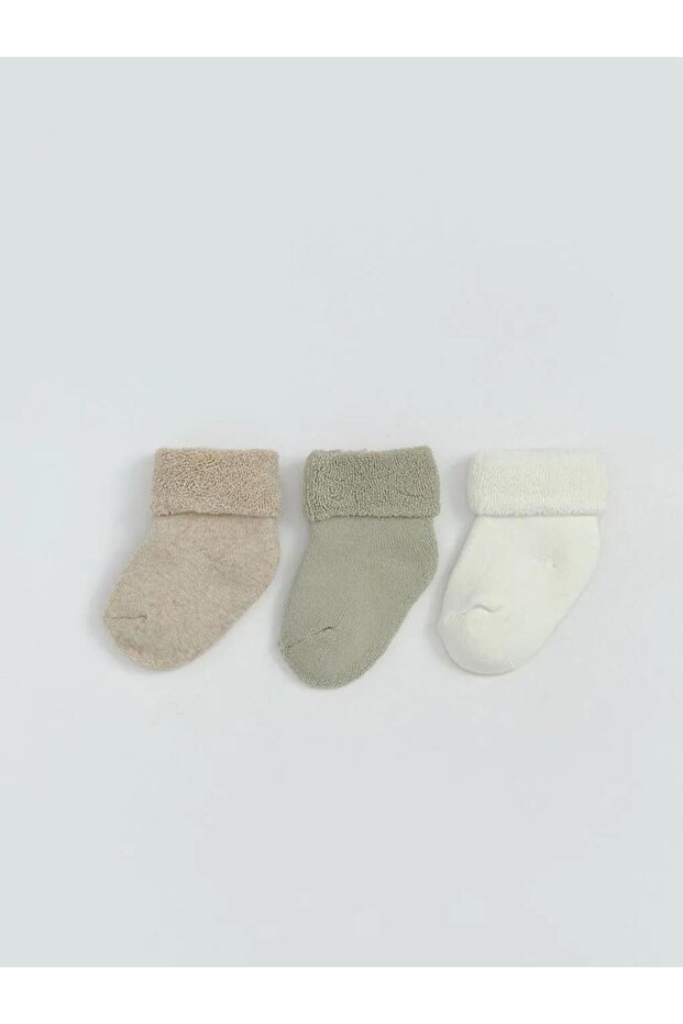 Baby Boy Towel Socks 3-Piece Set (W5)