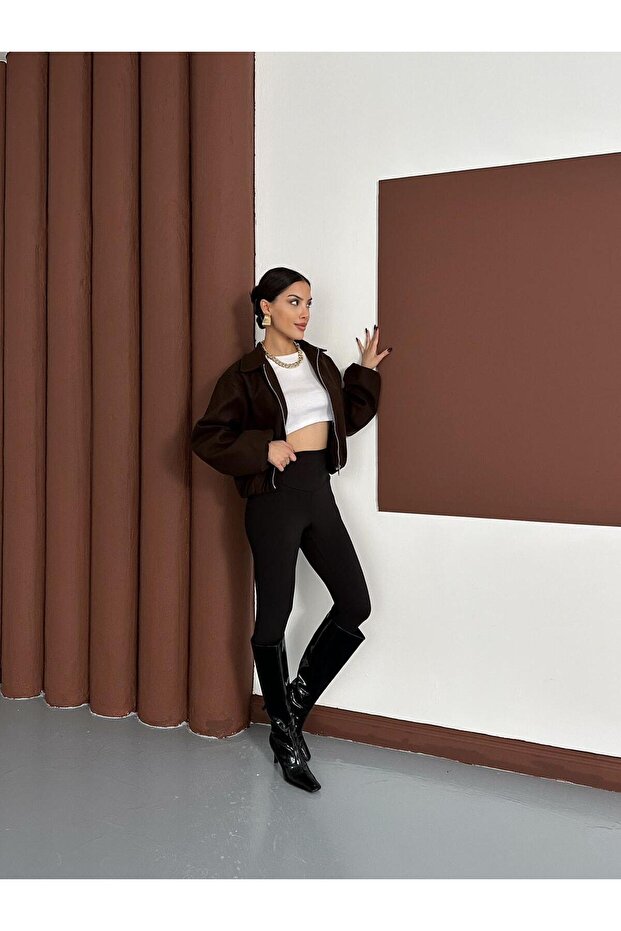 سترة قصيرة ناعمة من نوع بومبر - 2