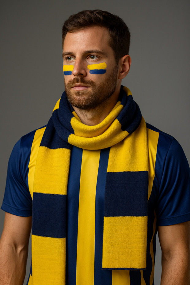 Taraftar Temalı Triko Atkı - 2