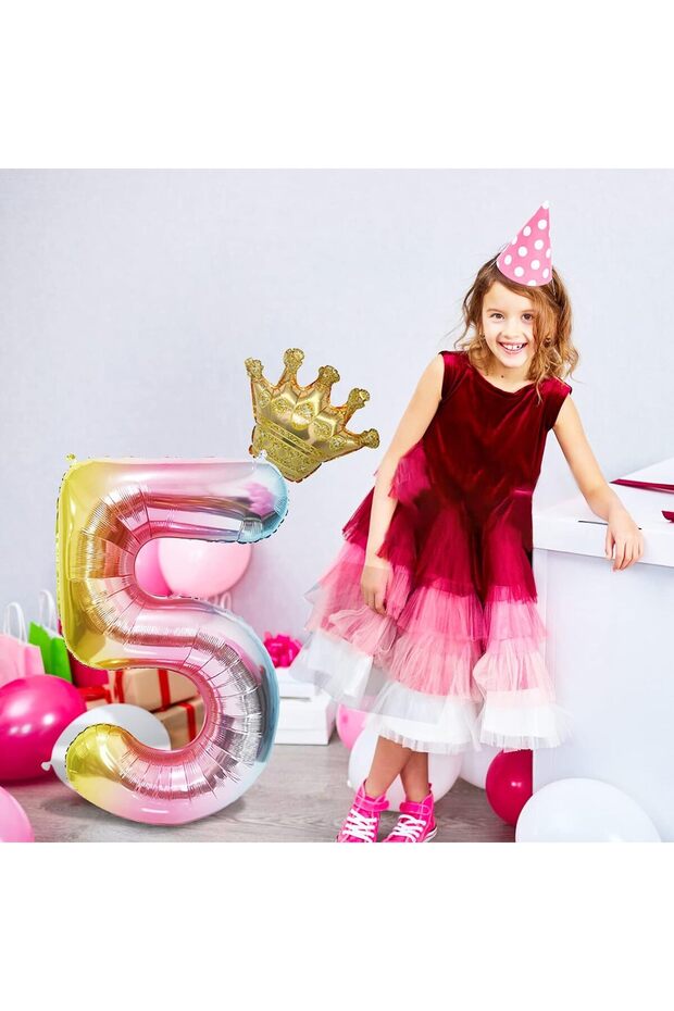 Balloons for different occasions numbers, 5, 101cm - 5