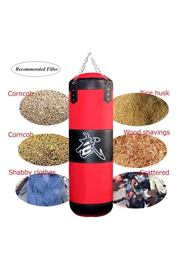 Professional Empty Punching Bag Set with 2 Different Sizes 120cm/80cm - 3