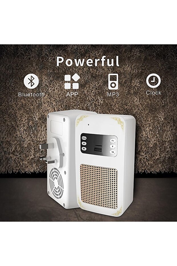 Qur'an Speaker Remote Lamp Wall-Mounted Music Player, Remote Control Quran Speaker Lamp with APP Fun - 3
