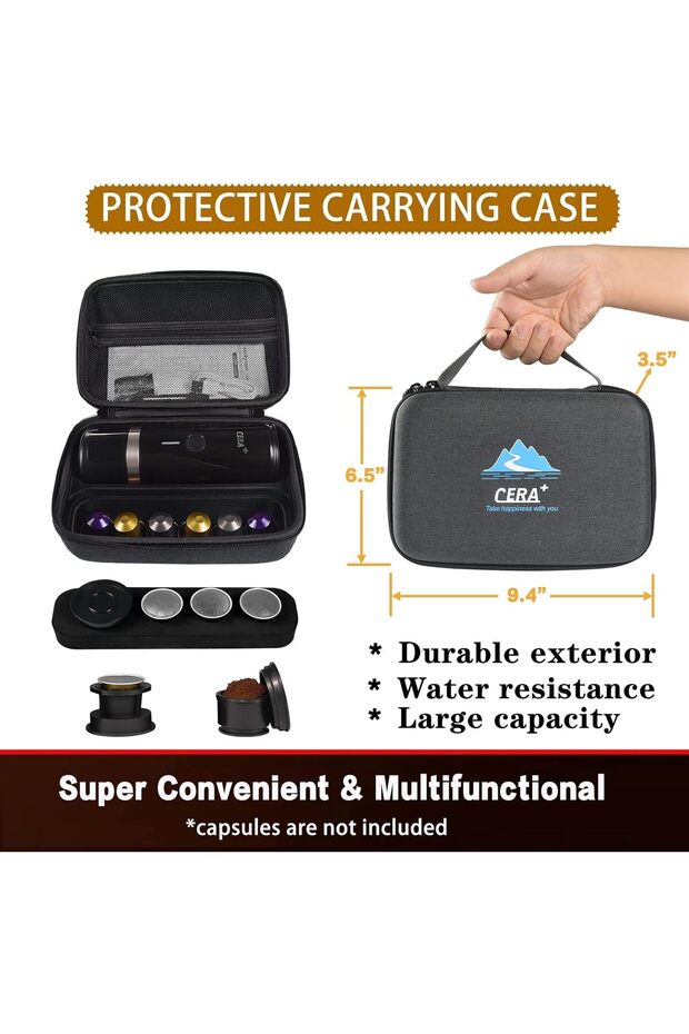 Portable Espresso Machine Quick Heating Compatible with NS Capsule & Ground Coffee Espresso Machine - 3