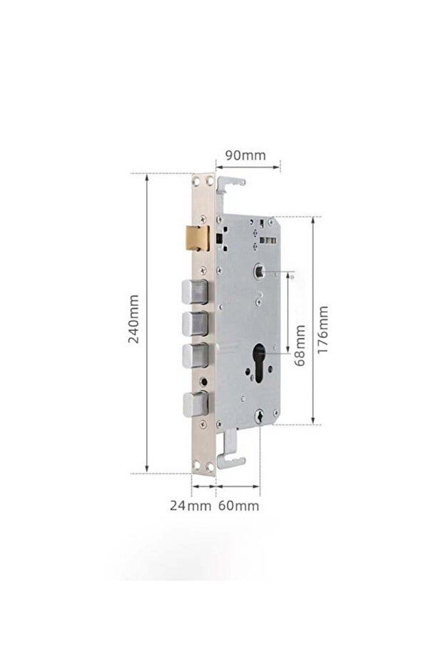 5 in 1 Smart Door Lock with Fingerprint,Passcode, IC Cards,APP Control,Physical Keys,Keypads - 7