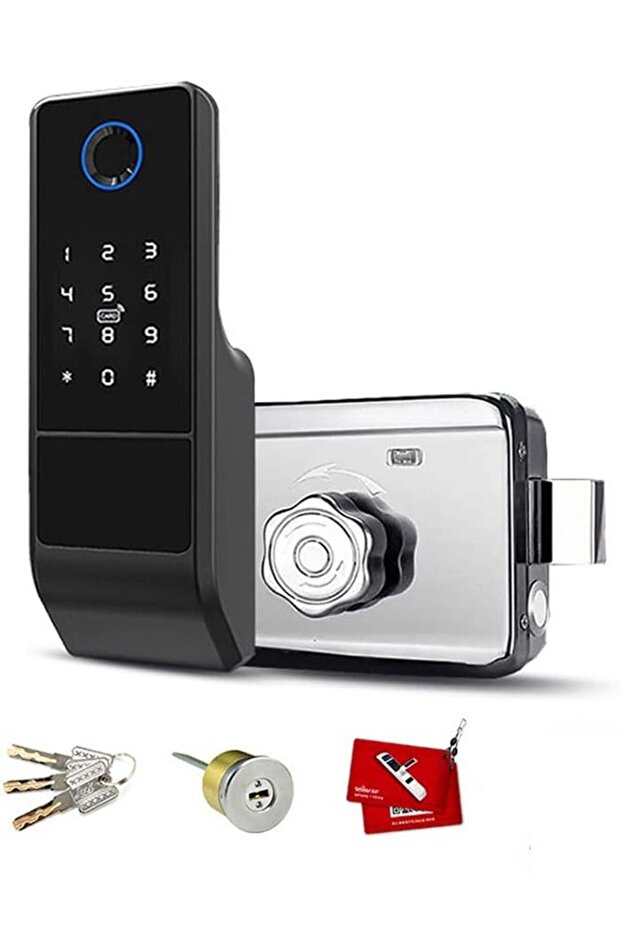Smart Fingerprint Door Lock, Double Fingerprint Electronic Password Lock for Home Office
