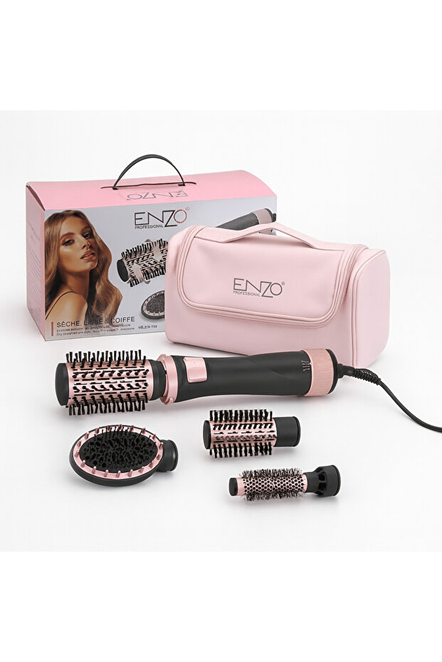 ENZO EN-756 OEM ODM Professional 4-in-1 Hair Styler Straightener, Comb, Hot Air Brush