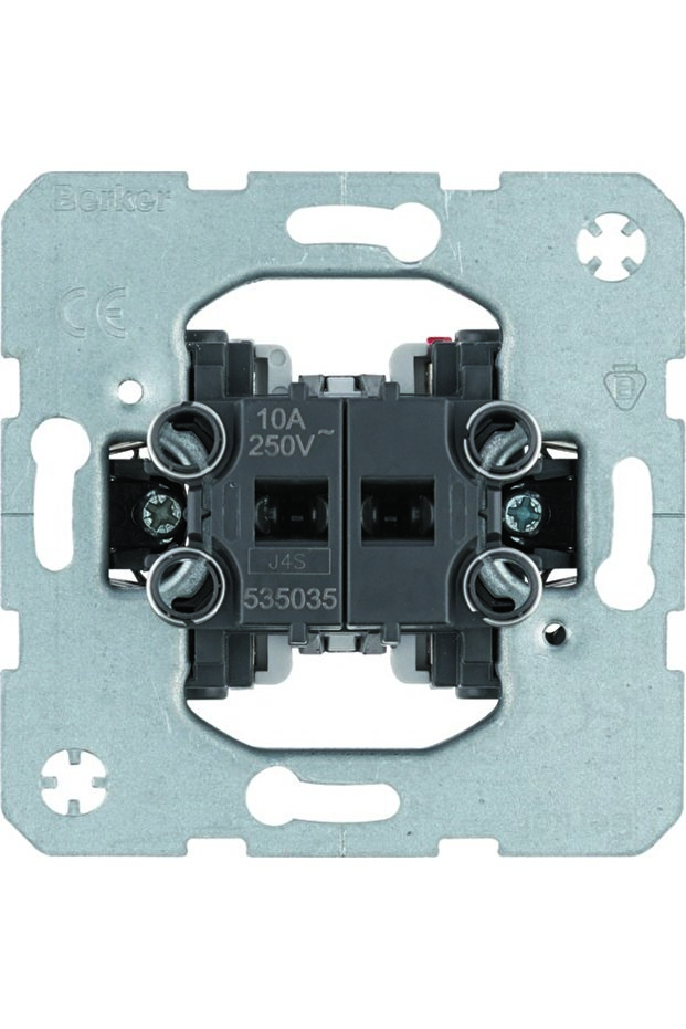 2-button push-button switch, 2 NO contacts, common input terminals, - 1