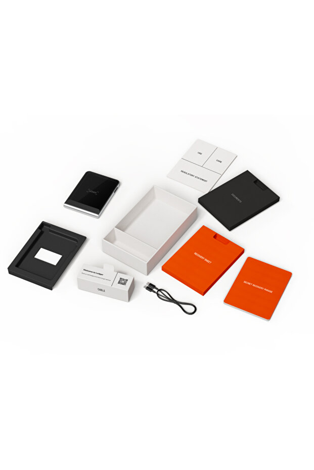 Flex Nebula Kızılı Kripto Donanım Cüzdanı ve Recovery Key - 8