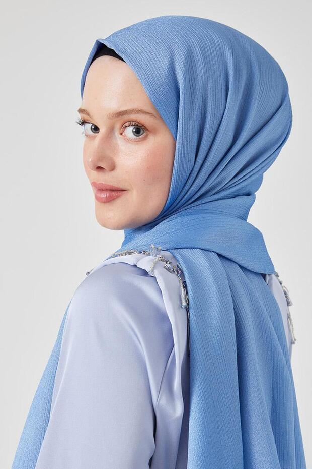 Mavi Crystal Şal - 4