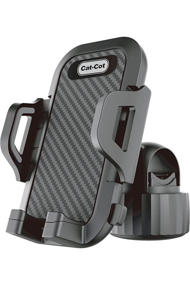 Cat-Cot Stroller Handlebar Phone Holder with One-Handed Operation, 360° Rotation & Easy Installation