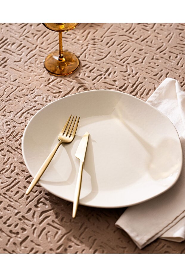 Souci Servis Tabağı - Krem - 30 cm - 2