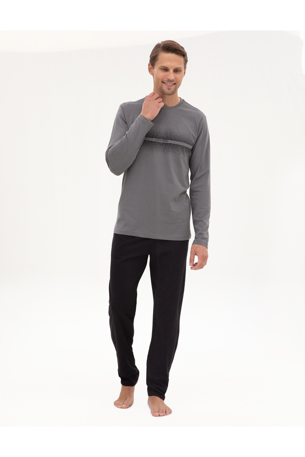 Dark Gray Pajama Set 50322634-Vr080