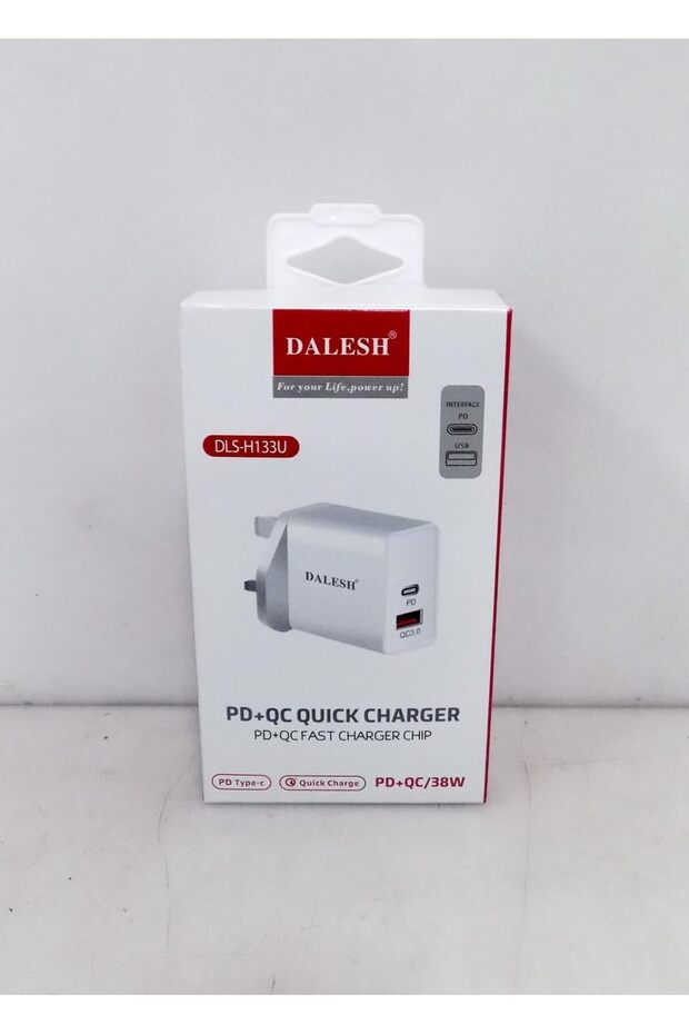 شاحن حائط USB من النوع C سريع الشحن - محول طاقة مدمج عالي السرعة مع تقنية الشحن الذكي، ونظام حماية متقدم، وتوافق شامل لأجهزة USB-C