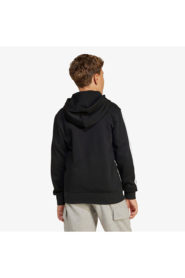 Essentials Full Zip Çocuk Siyah Eşofman Üstü - 3