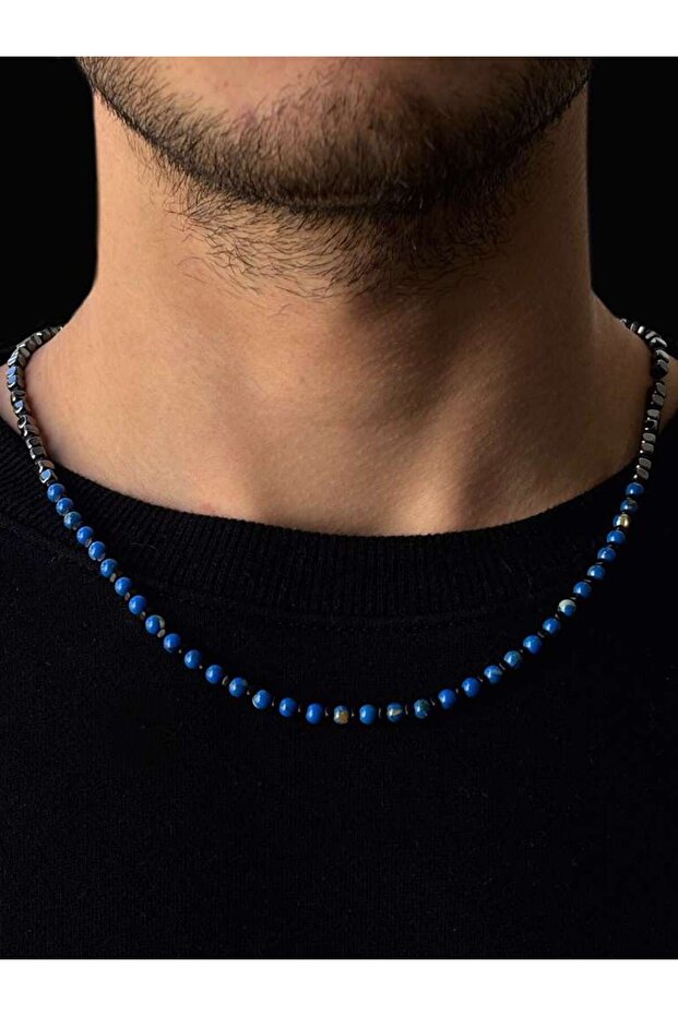 قلادة حجر طبيعي للرجال KY0002