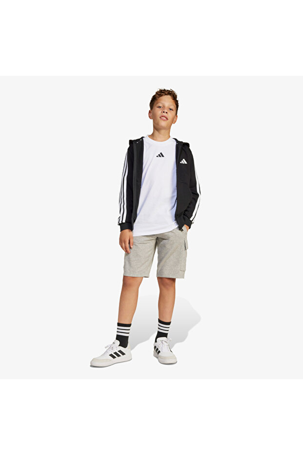 Essentials Full Zip Çocuk Siyah Eşofman Üstü - 2