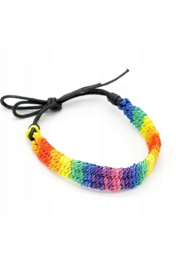RAINBOW BRACELET ON A STRING RAINBOW LGBT STRING UNISEX - 1