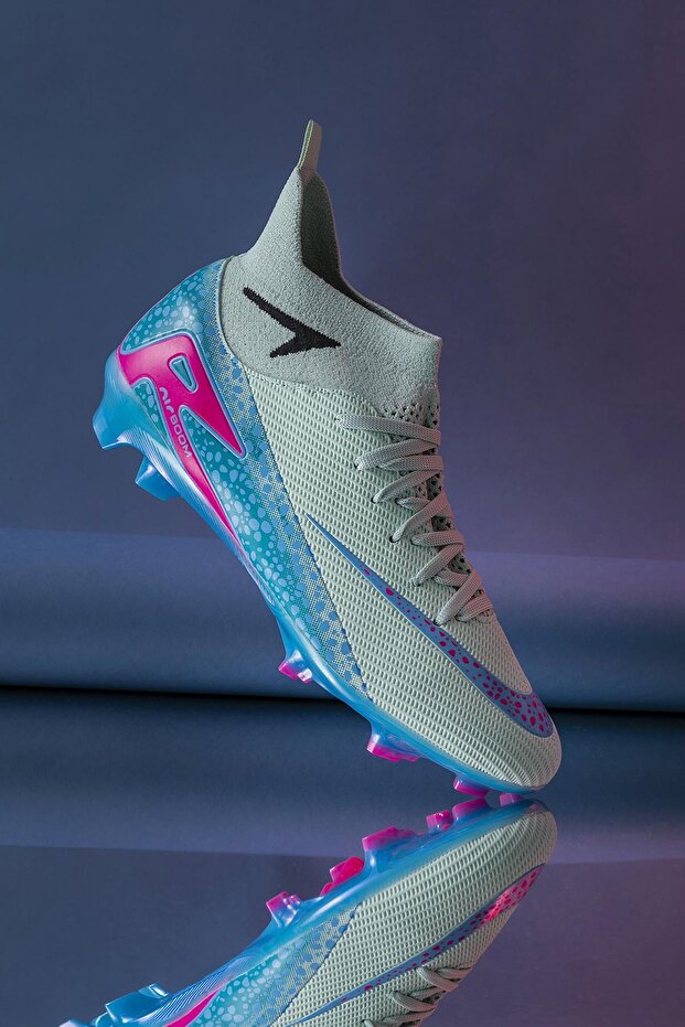 Мъжки футболни обувки за зала, внос подметка, тревно игрище, получорап, ергономични, обгръщащи крака, гъвкави и удобни - 6