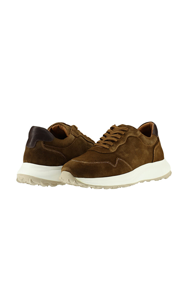 Süet Deri Günlük Sneaker Ayakkabı - 1