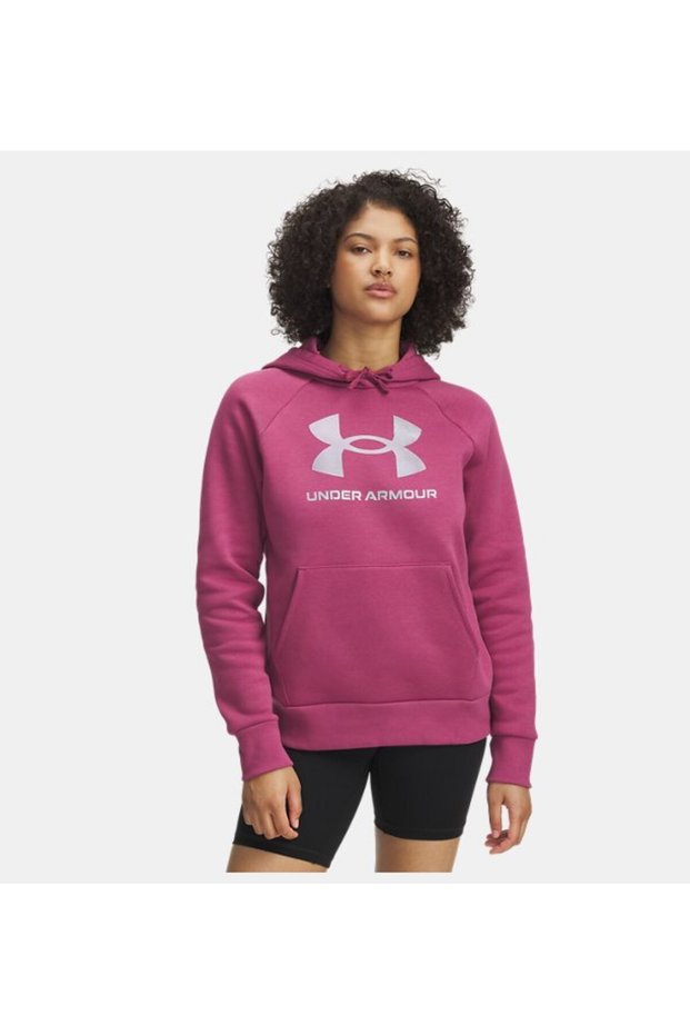 Women's Ua Rival Fleece Shimmer Hooded Sweatshirt 6003710-659
