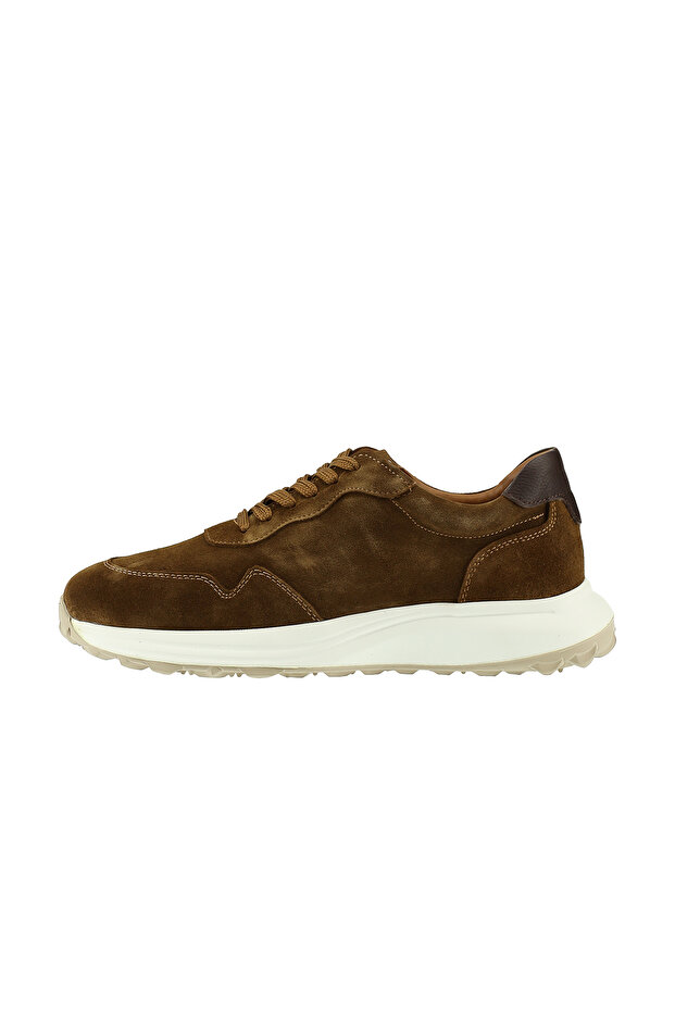 Süet Deri Günlük Sneaker Ayakkabı - 2