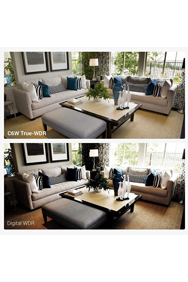 كاميرا مراقبة C6W، كاميرا ذكية تعمل بالواي فاي، كاميرا منزلية بدقة 4 ميجابكسل مع خاصية كشف الحركة، وتتبع تلقائي للتكبير والتصغير - 6