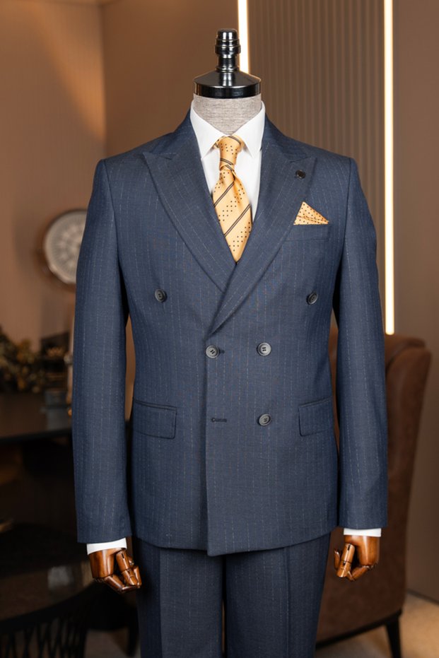 Double-Breasted Suit – for a Flawless Posture, Choose One Size Larger.