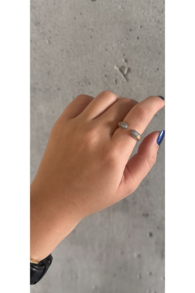 خاتم بتصميم حجر الزركون قابل للتعديل - 1